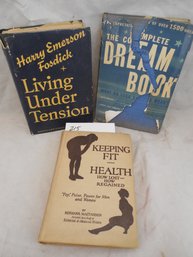 3-Book Lot Relating To Spiritual And Physical Health