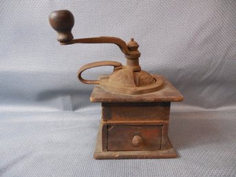 Antique Hand Crank Coffee Grinder