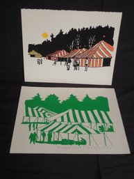 2 Prints Of Sunapee By Calvin Jacob Libby - One Signed, One Unsigned
