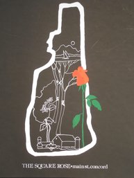 Calvin Jacob Libby Silkscreen Poster Of The Square Rose In Concord, NH