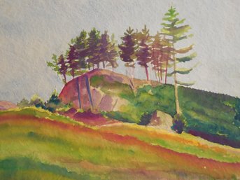 20th Century Watercolor Of A Landscape - Unsigned