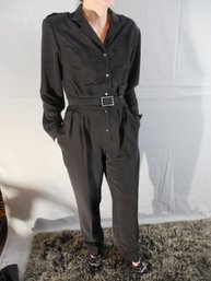 Chaus Black One Piece Pantsuit Vintage Size 12 - Fits Like Modern Size 4