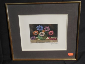 Original Lithograph In Color Numbered 45/250 Titled 'Maniere - Noire' Artist Signed, 1992
