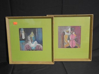 Pair Of Vintage Lithographs By Walter Philipp