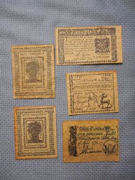 Antique Currency Including Shillings And Dollars (Reproductions)