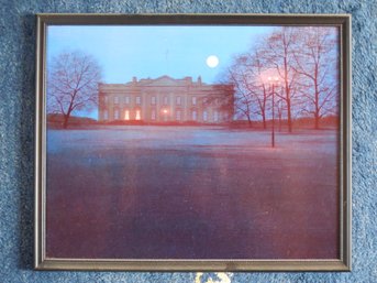 Bill (William) Stilson (1934 - 2013) Original Glazed Oil Painting - The White House ?  DC