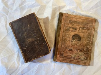 1852 Book Of Methodist Hymns And 1894 Children's Book Of Hymns.