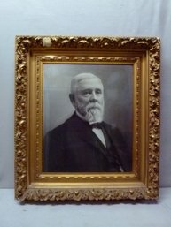 Beautiful Antique Frame Opening 20 X 24' With Portrait Of A Mason
