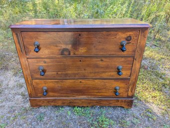 Antique Country Pine 3 Drawer Chest