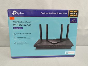 TP-Link Ax1800 Wi-Fi 6 Router Archer AX-21 1.8GBPS - New Sealed In Box