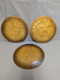 Lot Of 3 Kim Seybert Hand Crafted Capiz Shell Placemats ?