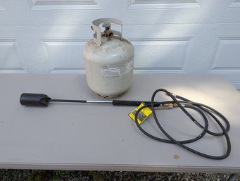 Propane Weed Burning Torch Together With Propane Tank
