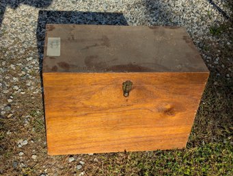 Two Electric Kettle Fryers , Roasting Pans In A Nice Well Built Wooden Box