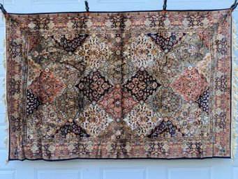 5 X 8 Very Fine Belgium 100% Viscose - Silk Look Rug  Very Clean  With Non-Slip Underlayment