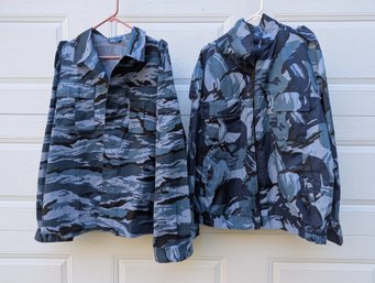 2 New NOKPOB  KPACHORPCK Russian Blue Camouflage Shirts
