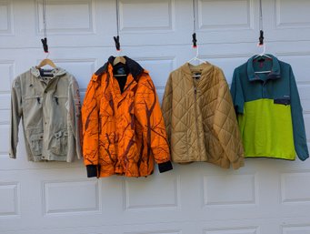 4 Fall & Winter Jackets 2XL Including Patagonia & Master Sportman
