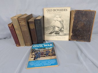 8 Books- Related To Military, Civil War, Presidents And Statesmen