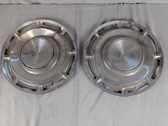 2 1960s Chevy Corvette 14 Full Wheel Cover Hub Caps
