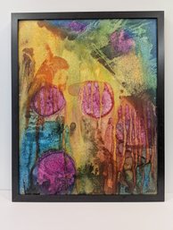 Original Abstract Painting By Lincoln W Karl - Vitreous Flux Watercolor & Alcohol Ink