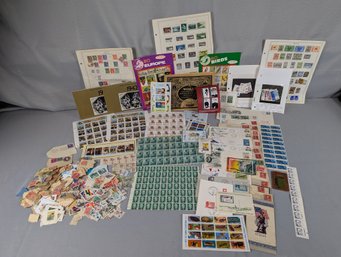 Large Stamp Lot- Full Sets, Sheets And Collection Booklets/Books (including Huge Pile Of Loose Stamps) Of High