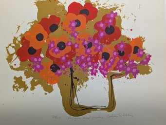 Calvin Jacob Libby (1931 - 1998) Mid-Century Modern Original Signed & Numbered Silkscreen By NH Artist