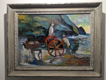 Alfred P. Czerepak (1928 - 1986) Gathering Seaweed - Original Oil Painting