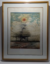 Rene Carcan (1925 - 1993) Signed & Numbered Original Lithograph In Color