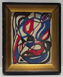 Small Original Abstract Impressionist Work In The Style Of Jiro Yoshihara