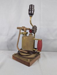 Antique Blow Torch Made Into A Lamp