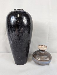 Lot Of 2 Pieces Of Studio Pottery By Barbara Ladd