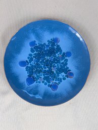 Mid-Century Enamel On Copper Plate