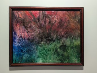 Original Abstract Painting By Lincoln W Karl - Vitreous Flux Watercolor & Alcohol Ink