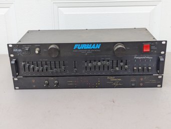 3 Rackmount Units - Furman Lighted Power Supply, Perfect Connection Lee Jackson Power Amp & Parasound EQ F210