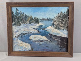 Original Oil Painting Signed E. Burns (Edith Burns)