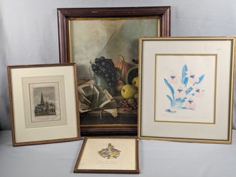 Lot Of 4 Framed Prints