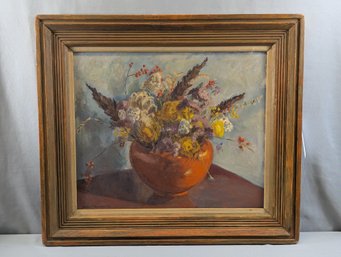 Natalie V Robinson (1919-2001) Original Oil Painting Floral Still Life