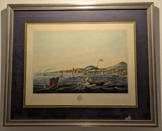 1824 Hand Colored Lithograph - Town Of Dundee - Scotland By John Clark Published London By Smith & Elder