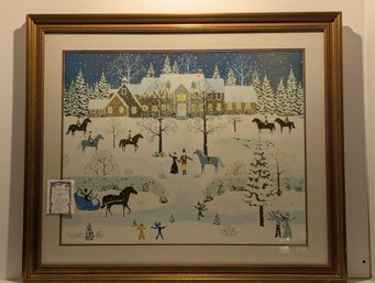 Large Artist Signed & Numbered 263/500 Print By Cate Mandigo 1988