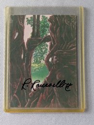 1994 Artist Hand Signed Collector's Card By Ron Rousselle II - Flights Of Fantasy - Page 27