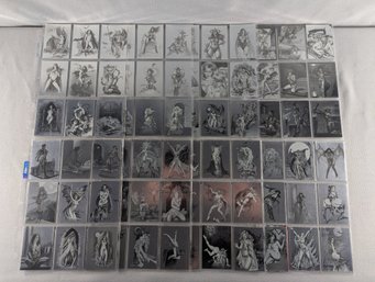 1998 Crimson Embrace - All Lustre Chrome -  Collector's Cards Complete Set 1-72