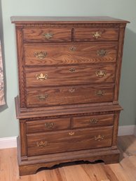 Pennsylvania House Furniture Tall Chest Of Drawers / Dresser Heavy Oak - Solid Quality