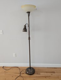 Modern Torchiere Floor Lamp With Side Light