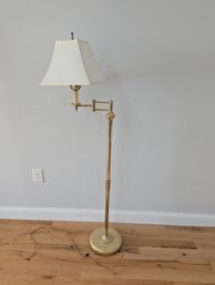 Newer Brass Swing Arm Floor Lamp