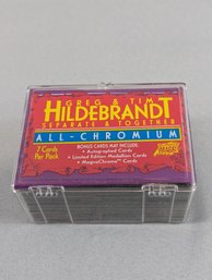 1995 Collector's Trade Cards Complete Set 1-90 - Greg & Tim Hilderbrandt - All Chromium