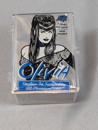 1995 Collector's Trade Cards Complete Set 1-90 - Olivia De Berardenis - Olivia - Studies In Sensuality