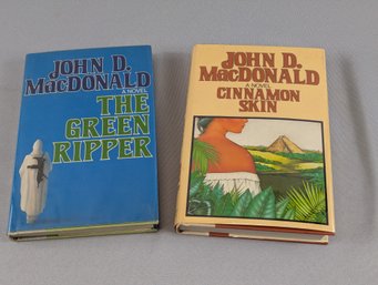 2 John D MacDonald First Edition Books - The Green Ripper & Cinnamon Skin