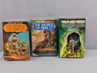 3 Books By Philip Jose Farmer - Unreasoning Mask & The World Of Tiers Volume 1 & 2