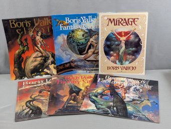 Boris Vallejo Book Mirage Together With 5 Calendars 1995, 97, 98, 99 & 2000
