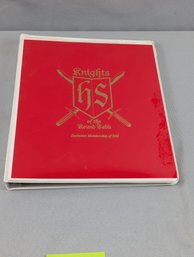 1996 Collector Cards Set, 1-72  Extras & Binder Limited Edition Of 500 Knights Of The Round Table Hot Shots
