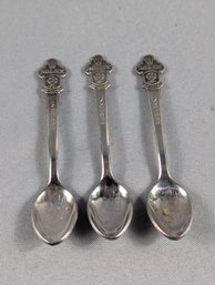 Lot Of 3 Rolex Lucerne Switzerland Collector's Spoons